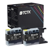 TCTK Inkoustové náplně LC12 sada 2 ks černá kompatibilní s Brother DCP-J 525 N W, DCP-J 540 N, DCP-J 725 DW, DCP-J 740 N, DCP-J 925 DW N, DCP-J 940 N-B N-W, MFC-J 280 W, MFC-J 425 W, MFC-J 430 W