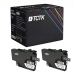 TCTK inkoustové kazety LC-424 2 ks černá kompatibilní s Brother DCP-J 1200 DCP-J 1200 DW DCP-J 1200 W DCP-J 1200 WE, nahrazuje LC424BK