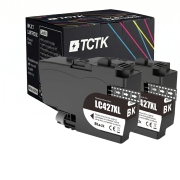 TCTK inkoustové kazety LC-427XL 2 ks černá kompatibilní s Brother HL-J 6010 DW, MFC-J 5955 DW MFC-J 6950 6955 DW 6957 DW 6957 DWT 6959 DW, nahrazuje LC427XLBK