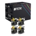 TCTK Inkoustové náplně LC223BK sada 4 ks černá kompatibilní s Brother DCP-J 4120 DW, pro DCP-J 562 DW, pro MFC-J 1140 W, pro MFC-J 1150 DW, pro MFC-J 1170 DW, pro MFC-J 1180 DWT, pro MFC-J 4420 DW