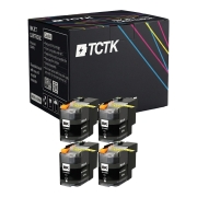 TCTK Inkoustové náplně LC-22E sada 4 ks černá kompatibilní s Brother MFC-J 5920 DW, nahrazuje LC22EBK