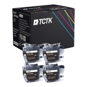 TCTK Inkoustové náplně LC3211BK sada 4 ks černá kompatibilní s Brother DCP-J 572 DW, DCP-J 772 DNW DW, DCP-J 774 DW, MFC-J 490, MFC-J 491 DW, MFC-J 497 DW, MFC-J 890, MFC-J 890 DW, MFC-J 895 DW