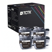 TCTK Inkoustové náplně LC-3217 sada 4 ks černá kompatibilní s Brother MFC-J 5330 DW, MFC-J 5335 DW DWF, MFC-J 5730 DW, MFC-J 5830 DW, MFC-J 5930 DW, MFC-J 6530 DW, MFC-J 6535 DW, nahrazuje LC3217BK