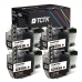 TCTK Inkoustové náplně LC-421XL sada 4 ks černá kompatibilní s Brother DCP-J 1050 DW, pro DCP-J 1140 DW, pro DCP-J 1800 DW, pro MFC-J 1010 DW, nahrazuje LC421XLBK