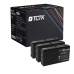 TCTK Inkoustové náplně T7011 sada 4 ks černá kompatibilní s Epson WorkForce Pro WP-4000 WP-4015DN WP-4095DN WP-4500 WP-4515DN WP-4525DNF WP-4595DNF, nahrazuje C13T70114010