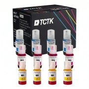 TCTK Inkoustové náplně E-101C E-101M E-101Y sada 12 ks CMY (po 4 ks) kompatibilní s Epson EcoTank L14150 L4150 L4160 L4260 L4266 L6160 L6170 L6176 L6190 L6260 L6270 L6276 L6290