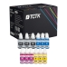 TCTK Inkoustové náplně GI-590 BK GI-590 C GI-590 M GI-590 Y sada 12 ks CMYK (po 3 ks) kompatibilní s Canon PIXMA G 1500 1501 1510 1515 2500 2501 2510 3500 3501 3510 3515 4400 4411, nahrazuje 1603C001