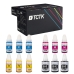 TCTK Inkoustové náplně GI-790BK 70ml 70ml GI-790Y sada 12 ks CMYK (po 3 ks) kompatibilní s Canon PIXMA G1000 G1010 G2000 G2002 G2010 G3000 G3010 G4000 G4010