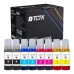TCTK Inkoustové náplně 102 102 102 102 sada 8 ks CMYK (po 2 ks) kompatibilní s Epson EcoTank ET-15000 ET-2400 ET-2700 ET-2750 ET-2751 ET-2756 ET-2800 ET-2850 ET-2851 ET-2856, nahrazuje C13T03R140
