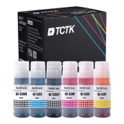 TCTK Inkoust GI-53 sada 6 ks BK/C/GY/M/R/Y kompatibilní s Canon PIXMA G550 G650, nahrazuje GI-53BK GI-53C GI-53GY GI-53M GI-53R GI-53Y 4699C001