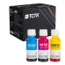 TCTK Inkoustové náplně 70ml GT52M GT52Y sada 3 ks CMY kompatibilní s HP DeskJet GT 5810 5820 5822, Ink Tank 115 118 310 311 315 318 319 410 411 412 415 416 418 419, Smart Tank 500 502 508 511 514 515