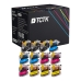 TCTK Inkoustové náplně LC123BK LC123C LC123M LC123Y sada 12 ks CMYK (po 3 ks) kompatibilní s Brother DCP-J 132 W, pro DCP-J 150, pro DCP-J 152 W WR, pro DCP-J 172 W, pro DCP-J 4110 DW W