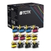 TCTK Inkoustové náplně LC-125 LC-125 LC-125 LC-127 sada 12 ks CMYK (po 3 ks) kompatibilní s Brother DCP-J 4110 DW W, MFC-J 4310 DW, MFC-J 4410 DW, MFC-J 4510 DW, MFC-J 4610 DW, nahrazuje LC125XLC