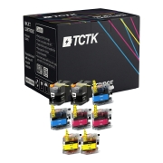 TCTK inkoustové kazety LC-22E 8balení CMYK kompatibilní s Brother MFC-J 5920 DW, nahrazuje LC22EBK