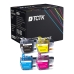TCTK Inkoustové náplně LC3211BK LC3213Y LC3213C LC3213M sada 4 ks CMYK kompatibilní s Brother DCP-J 572 DW, pro DCP-J 772 DNW DW, pro DCP-J 774 DW, pro MFC-J 490, pro MFC-J 491 DW, pro MFC-J 497 DW