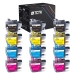 TCTK Inkoustové náplně LC3211BK LC3213Y LC3213C LC3213M sada 12 ks CMYK (po 3 ks) kompatibilní s Brother DCP-J 572 DW, DCP-J 772 DNW DW, DCP-J 774 DW, MFC-J 490, MFC-J 491 DW, MFC-J 497 DW, MFC-J 890