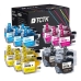 TCTK Inkoustové náplně LC-422XL LC-422XL LC-422XL LC-422XL sada 16 ks CMYK (po 4 ks) kompatibilní s Brother MFC-J 5340 DW, pro MFC-J 5340 DWE Ecopro, pro MFC-J 5345 DW, nahrazuje LC422XLBK