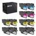 TCTK Inkoustové náplně LC-424 LC-424 LC-424 LC-424 sada 8 ks CMYK (po 2 ks) kompatibilní s Brother DCP-J 1200, DCP-J 1200 DW W WE, DCP-J 1200 WE ecopro, nahrazuje LC424BK