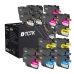 TCTK Inkoustové náplně LC426BK LC426XLM LC426XLY LC426XLC sada 16 ks CMYK (po 4 ks) kompatibilní s Brother MFC-J 4335 DW, pro MFC-J 4340 DW, pro MFC-J 4340 DWE Ecopro, pro MFC-J 4535 DW
