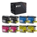 TCTK Inkoustové náplně LC-1100XL LC-1100XL LC-1100XL LC-1100XL sada 8 ks CMYK (po 2 ks) kompatibilní s Brother DCP-145 C, pro DCP-163 C, pro DCP-165 C, pro DCP-185 C, nahrazuje LC1100XLBK