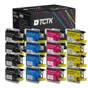 TCTK inkoustové kazety LC-1100XL 16ks CMYK kompatibilní s Brother DCP-145 C DCP-163 C DCP-J 125 MFC-J 220, nahrazuje LC1100XLBK