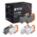 TCTK Inkoustové náplně BCI-11 BCI-11 sada 4 ks 2x černá 2x Multi-Color kompatibilní s Canon BJC 50 55 70 80 85, pro BJC 85 PW, nahrazuje BCI-11BK