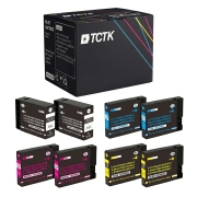 TCTK inkoustové kazety PGI-2100 8 balení CMYK kompatibilní s Canon MAXIFY iB4000 iB4010 iB4020 iB4030 iB4040, MB5000 MB5020 MB5030, nahrazuje PGI-2100