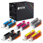 TCTK Inkoustové náplně CLI-551XL CLI-551XL CLI-551XL CLI-551XL CLI-551XL sada 10 ks vícebarevná (po 2 ks) kompatibilní s Canon PIXMA IP 7200 7240 7250 8700 8720 8750, PIXMA IX 6800, nahrazuje 6443B001