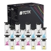 TCTK Inkoustové náplně C13T01C100 C13T01D200 C13T01D300 C13T01D400 sada 16 ks CMYK (po 4 ks) kompatibilní s Epson WorkForce Pro WF-C 529 R, pro WorkForce Pro WF-C 529 R DTW