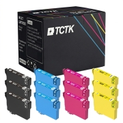 TCTK inkoustové cartridge 16XL 12pack CMYK kompatibilní s Epson WorkForce WF-2010 W WF-2110 W WF-2500 WF-2510 WF-2520 NF WF-2530 WF-2540 WF-2630 WF-2650 DWF WF-2660 DWF WF-2750 DWF WF-2760 DWF, nahrazuje C13T16314012
