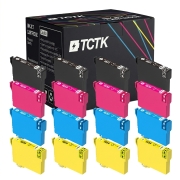 TCTK inkoustové kazety 16XL 16ks CMYK kompatibilní s Epson WorkForce WF-2010 W WF-2110 W WF-2500 WF-2510 WF-2520 NF WF-2530 WF-2540 WF-2630 WF-2650 DWF WF-2660 DWF WF-2750 DWF WF-2760 DWF, nahrazuje C13T16314012