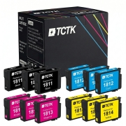 TCTK inkoustové kazety 18XL 4ks CMYK kompatibilní s Epson Expression Home XP-100 XP-102 XP-200 XP-202 XP-205 XP-210 XP-212 XP-215 XP-225, nahrazuje C13T18114012