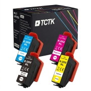 TCTK Inkoustové kazety 202XL 4pack CMYK kompatibilní s Epson Expression Premium XP-6000 XP-6001 XP-6005 XP-6100 XP-6105, nahrazuje C13T02H24010