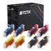 TCTK Inkoustové náplně 26XL 26XL 26XL 26XL sada 8 ks 2x azurová 2x purpurová 2x žlutá 2x Photo Black kompatibilní s Epson Expression Premium XP-510 XP-520 XP-600 XP-605 XP-610, nahrazuje C13T26314012