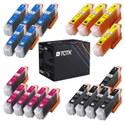 TCTK inkoust 26XL 4balení CMYK kompatibilní s Epson Expression Premium XP-510 XP-520 XP-600 XP-605 XP-610 XP-615 XP-620 XP-625 XP-700 XP-710 XP-720 XP-800 XP-810 XP-820, nahrazuje C13T26314012