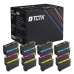 TCTK Inkoustové náplně 407 407 407 407 sada 16 ks CMYK (po 4 ks) kompatibilní s Epson WorkForce Pro WF-4745 DTWF, nahrazuje C13T07U140