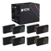TCTK inkoustové kazety T7011 T7012 T7013 T7014 8 ks CMYK kompatibilní s Epson WorkForce Pro WP-4000 WP-4015DN WP-4095DN WP-4500 WP-4515DN WP-4525DNF WP-4595DNF, nahrazuje C13T70114010