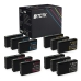 TCTK Inkoustové náplně T7011 T7012 T7013 T7014 sada 12 ks CMYK (po 3 ks) kompatibilní s Epson WorkForce Pro WP-4000 WP-4015DN WP-4095DN WP-4500 WP-4515DN WP-4525DNF WP-4595DNF, nahrazuje C13T70114010