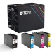 TCTK Inkoustové náplně T9071 T9072 T9073 T9074 sada 4 ks CMYK kompatibilní s Epson WorkForce Pro WF-6000 WF-6090, pro WorkForce Pro WF-6090 D2TWC DTWC DW, nahrazuje C13T907140