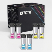 TCTK Inkoustové náplně T9452 T9453 T9454 sada 6 ks CMY (po 2 ks) kompatibilní s Epson WorkForce Pro WF-C 5210 DW, WorkForce Pro WF-C 5215 DW, WorkForce Pro WF-C 5290 DW, nahrazuje C13T945240