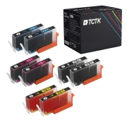 Multipack (8) Inkousty CMYK (Azurová/Purpurová/Žlutá/Černá) Kompatibilní s HP DeskJet, OfficeJet, PhotoSmart - Nahrazuje 364XL (CB323EE)
