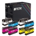 TCTK Inkoustové náplně 711 711 711 711 sada 8 ks CMYK (po 2 ks) kompatibilní s HP DesignJet T 120, pro DesignJet T 120 24 Inch, pro DesignJet T 125 130 520, nahrazuje CZ133A