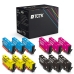 TCTK Inkoustové náplně 912XL 912XL 912XL 912XL sada 12 ks CMYK (po 3 ks) kompatibilní s HP OfficeJet 8010, OfficeJet Pro 8010 8012 8013 8014 8015 8017 8018 8020 8022 8023 8024 8025, nahrazuje 3YL84AE