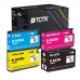 TCTK Inkoustové náplně 932XL 933XL 933XL 933XL sada 4 ks CMYK kompatibilní s HP OfficeJet 6100 6600 6700, pro OfficeJet 6700 Premium, pro OfficeJet 7110, nahrazuje CN053AE