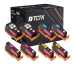TCTK Inkoustové náplně 934XL 935XL 935XL 935XL sada 8 ks CMYK (po 2 ks) kompatibilní s HP OfficeJet 6800 6812 6815 6820 6822 6825, pro OfficeJet e-All-in-One Printer, nahrazuje C2P23AE