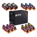 TCTK Inkoustové náplně 934XL 935XL 935XL 935XL sada 12 ks CMYK (po 3 ks) kompatibilní s HP OfficeJet 6800 6812 6815 6820 6822 6825, pro OfficeJet e-All-in-One Printer, nahrazuje C2P23AE