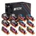 TCTK Inkoustové náplně 934XL 935XL 935XL 935XL sada 16 ks CMYK (po 4 ks) kompatibilní s HP OfficeJet 6800 6812 6815 6820 6822 6825, OfficeJet e-All-in-One Printer, nahrazuje C2P23AE