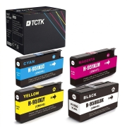 TCTK inkoustové kazety 950XL 951XL 4 kusy CMYK kompatibilní s HP Officejet Pro 251dw 276dw 8100 8600 8610 8620 8650, nahrazuje CN045AE