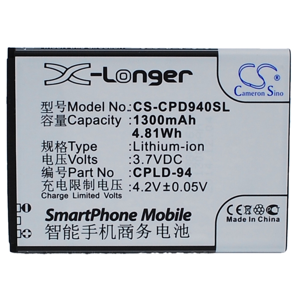 Baterie kompatibilní s Coolpad CS-CPD940SL