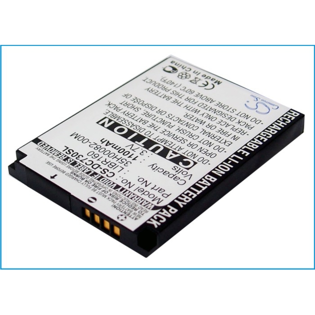 Stitek baterie CS-DC730SL: Rechargeable Li-ion Battery Pack, 1100mAh 3,7V
